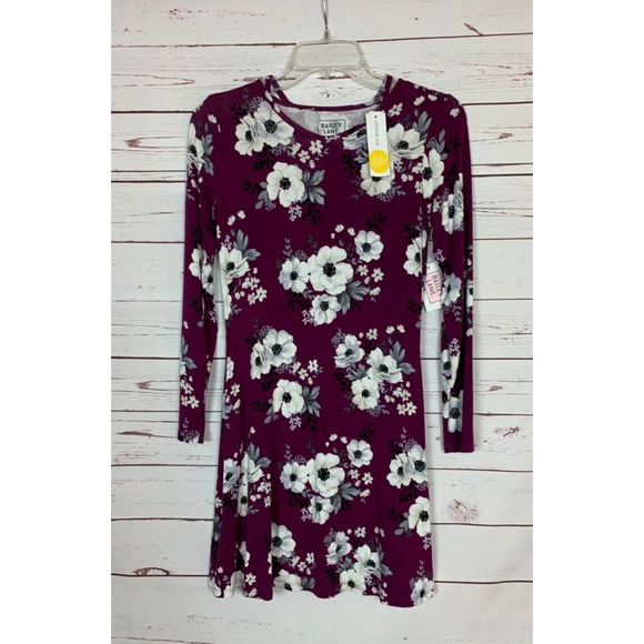 Bailey Lane Other - Bailey Jane Stitch Fix Girls Size L Large 12 / 14 Purple Floral Dress NEW TAGS
